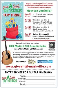 Give A Little Nashville Guitar Giveaway
