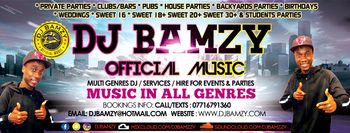 DJBamzy Official Music Banner
