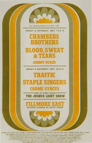 September 20/21, 1968 • Traffic / The Staple Singers​ / The Crome Syrcus​
