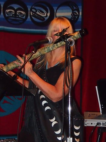 Gera with contra bass Blue whale flute
