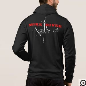 Unisex Zip Up Hoodie - Official Mike River Logo (avail mult colors and sizes)