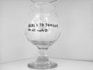 "Here's to Tonight!" Beer Glass