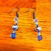 Blue dangle earrings 