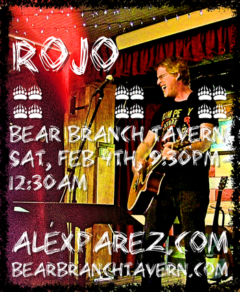 www.alexparez.com Alex The Red Parez aka El Rojo Returns to Bear Branch Tavern in Vienna, VA! Saturday, February 4th, 2023 9:30pm-12:30am!
