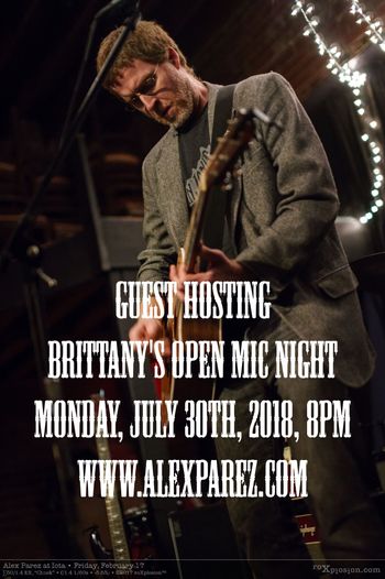 Guest hosting Brittany's Open Mic Night 7-30-18, 8pm
