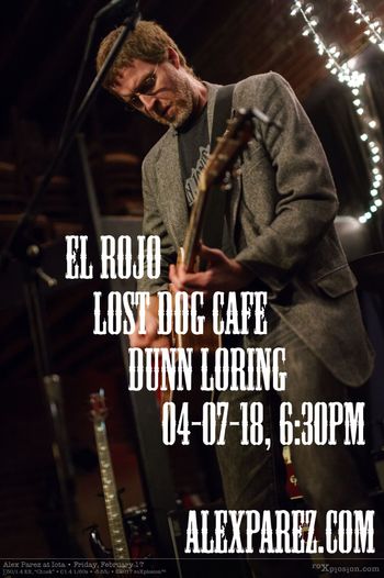 El Rojo at Lost Dog Cafe Dunn Loring 04-07-18 at 6:30pm. Photo Credit: Roxplosion
