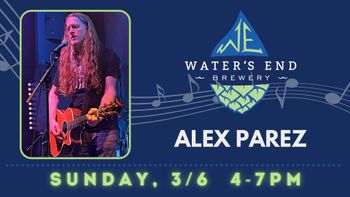 www.alexparez.com Alex The Red Parez aka El Rojo! Live! At Water's End Brewery at Potomac Mills in Woodbridge, VA! Sunday, March 6th, 2022 4:00pm-7:00pm
