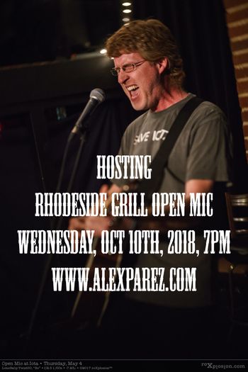 Hosting IOTA OPEN MIC - Wednesday Nights at Rhodeside Grill 10-10-18, 7pm
