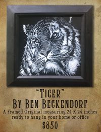 "Tiger" Framed Original