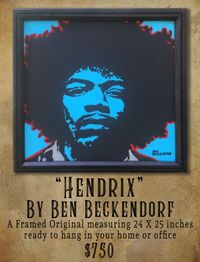 "Hendrix" Framed Original
