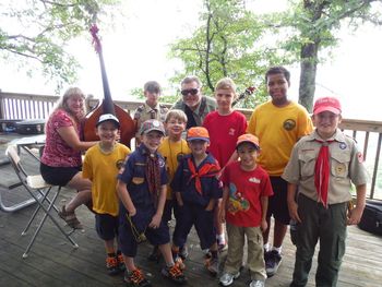 Playing Bluegrass with the Cub Scouts on Black Rock Mountain in Georgia
