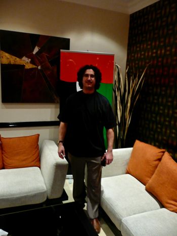 Chris Colby taking a break in the Studio Lounge - Dubai, UAE
