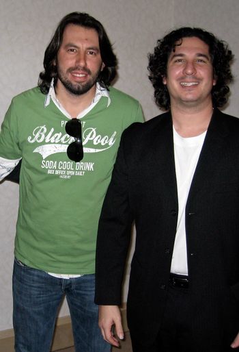 Adel Serhan (movie and music video director) with Chris Colby.
