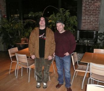 Chris Colby & Mastering Engineer Extraordinaire Steve Fallone - Mastering the "Begin" album at Sterling Sound, New York
