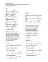 On a Day in January - Lyrics with Chords in F#m