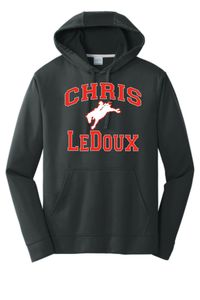 **New** Chris LeDoux Black White/Red Text Performance Hoodie