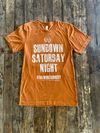 "Sundown Saturday Night" T-Shirt - Burnt Orange