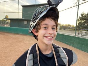 Cormac Playing Baseball