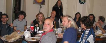 Band Dinner w/Uli Jon Roth, Liz Vandall, Frank Marino, Glenn Hughes, JJ Marsh, Clive Bunker
