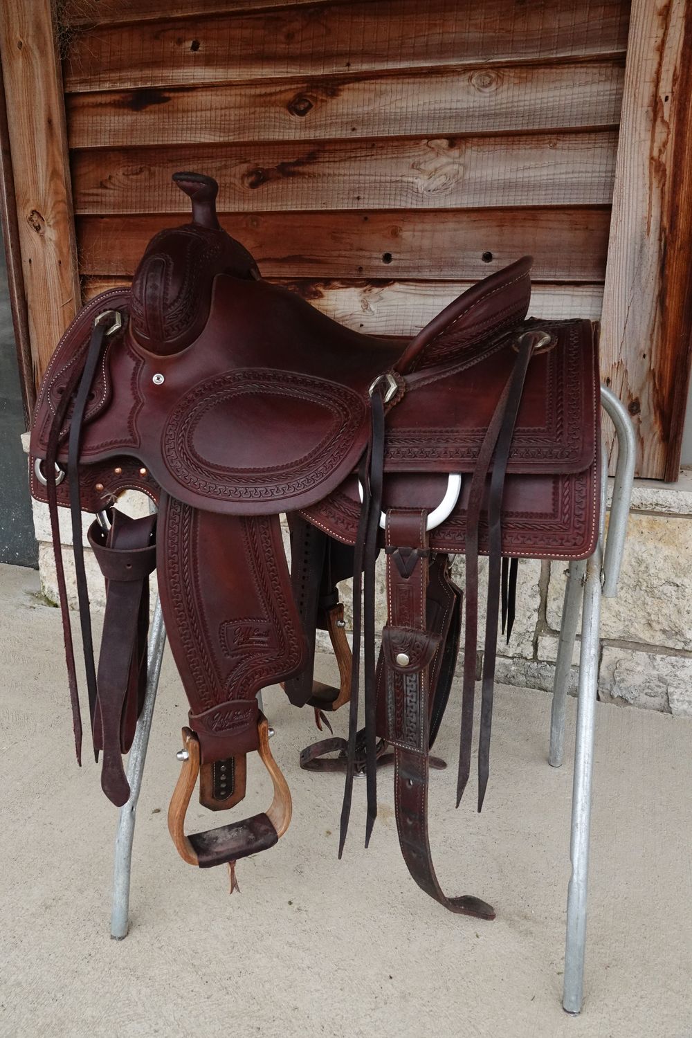 15" near NEW Jeff Smith Reined Cowhorse saddle - $2,650