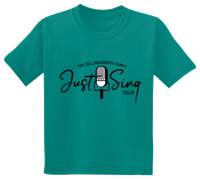 Child's T-shirt "Just Sing!" - Teal