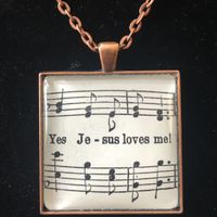 "Yes, Jesus Loves Me!" HYMNOLOGIE Necklace (Square)