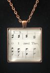 "I Need Thee" HYMNOLOGIE Necklace (Square)