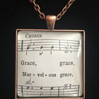 "Grace, Marvelous Grace"- HYMNOLOGIE Necklace (Square)