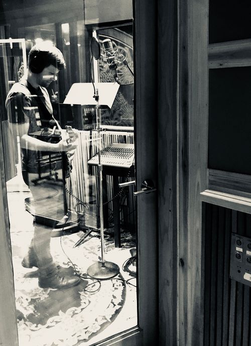 Kurt recording at Robert Lang Studios