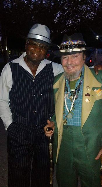Gregg with Dr John at Bedford Blues and BBQ  Festival

