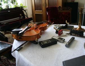 Practice space of Czech fiddler Franta Kacafírek (1956-2016).