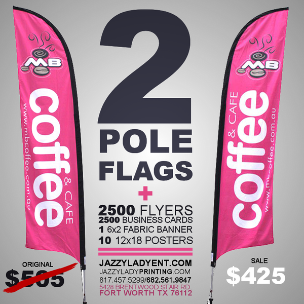 2 FEATHER POLE PROMO PACKAGE
