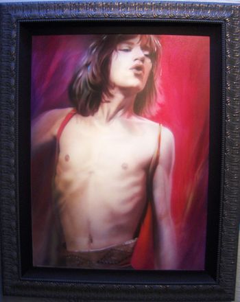 'Mick Jagger'  Acrylic on Canvas 36x48'' (sold)

