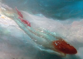 'Gone Fishing' 2011 36'' x 48'' Acrylic on canvas
