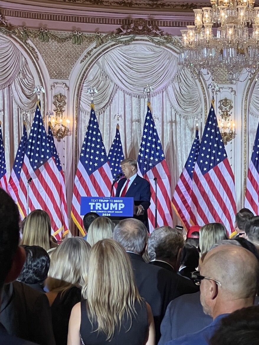 PRESIDENT DONALD J. TRUMP ANNOUNCES HE IS RUNNING AGAIN IN 2024 AND AMERICA STANDS WITH POTUS 45!!!