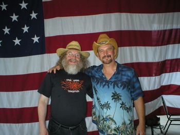 Ted with Dave Weber. All American Musicians!
