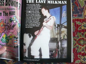"The Last Milkman Standing" for Rooster magazine, me in my glory days of milkdom
