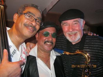 Arthur Barron with Robert Heredia & Charlie Santiago at Grove Spot in Coconut Grove

