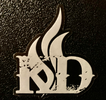 Transparent KD Flame Sticker