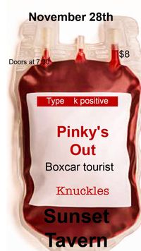 Knuckles w/ Pinky's Out & Boxcar Tourist