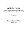 A Little Suite, for harpsichord or piano