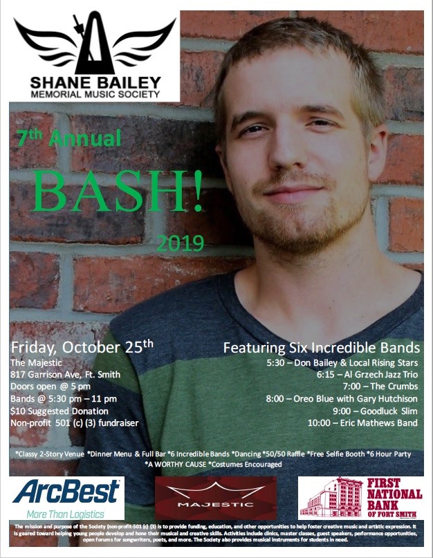 7th Annual Shane Bailey Memorial Music Society Bash The Majestic Oct 25 19 9 00pm