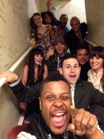 The cast of The Summer of Love Experience 2015 ....stairwell, unknown for the moment
