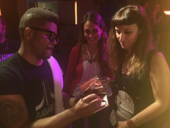 Signing after the show,  somewhere in Spain,  Torsos "Turns 20 tour", 2016
