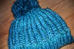 'Andonna' Hat w/ Pompom - PEACOCK BLUE