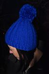 'Naria' Hat w/ Pompom - BLUE