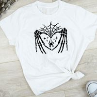 Skeleton & Spider Love Tshirt
