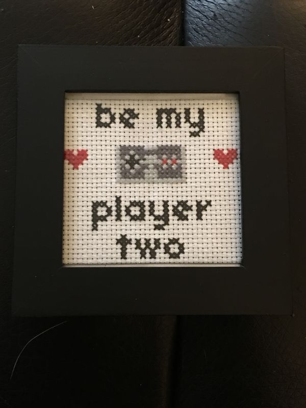 Be My Player Two cross stitch 