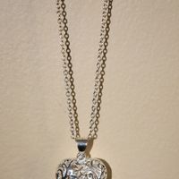 Scrolled Heart Necklace