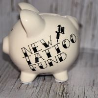 New Tattoo Fund Piggy Bank